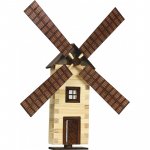 Set Moara de vant din lemn decorativa pentru perete Walachia
