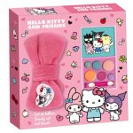 Set cadou cu bentita si machiaj Hello Kitty & Friends