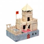 Set constructie arhitectura Vario Box 450 piese din lemn Walachia