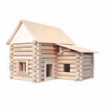 Set constructie arhitectura Vario XL 184 piese din lemn Walachia