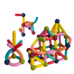 Set constructie magnetic cu 120 piese Doris Sticks Multicolor
