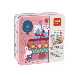 Set creativ cu autocolante Apli Kids tematica Petrecere