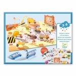 Set creativ de stickere reutilizabile Djeco Masini