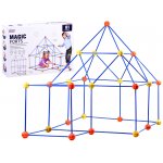 Set de constructie cu tuburi pentru copii Jokomisiada multicolor, cu 81 elemente interconectabile