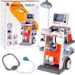 Set de joaca carucior Stomatologic mobil pe roti pentru copii, cu accesorii esentiale incluse, dimensiune 33 x 39 x 38 cm