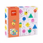Set educational de autocolante tematica Emotii Apli Kids
