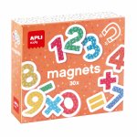 Set magnetic cu 30 numere din lemn Apli