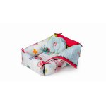 Set reductor beby nest, paturica si pernuta pentru formarea capului bebelusului SomnArt Fluturi