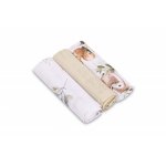 Set 3 scutece din muselina Sensillo Beige 60x80 cm EG-0004,material din bumbac,moale,absorbant