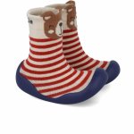 Sosete antiderapante pentru copii Garvalin Ursulet marime 19 (11,6-12,1 cm)