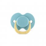 Suzeta din silicon moale cu capac 0 luni+ Aqua Blue