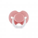 Suzeta din silicon moale cu capac 0 luni+ Shell Pink