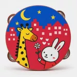 Tamburina girafa pentru copii Rosie