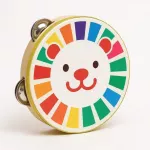 Tamburina ursulet pentru copii Galbena