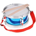 Toba de jucarie pentru copii Jokomisiada blue, cu 2 betisoare din lemn incluse, dimensiune 21.5 x 11.5 cm