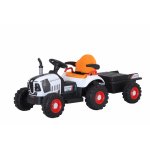 Tractor electric cu remorca pentru copii Nichiduta Digger Scorpion Yellow 12V,telecomanda 2.4G,2 motoarex25w,scaun din piele ecologica,suport picioare,cotiere,roti late rezistente,muzica,lumini LED