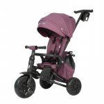 Tricicleta ultrapliabila Qplay Nova Max Violet, maner telescopic, spatar rotativ si reglabil, cadru din aluminiu, roti Eva, accesorii incluse