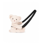 Ursulet din plus geanta crossbody adorabila, 30 cm, crem