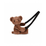 Ursulet din plus geanta crossbody adorabila 30 cm maro inchis