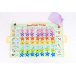 Joc educativ pentru copii Jollybaby tip tabel de recompense, pliabil, din material textil, dimensiune 43 x 5 x 70 cm