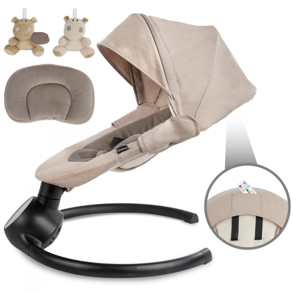 Balansoar leagan electric 2 in 1 bluetooth Reve bej auriu - 4