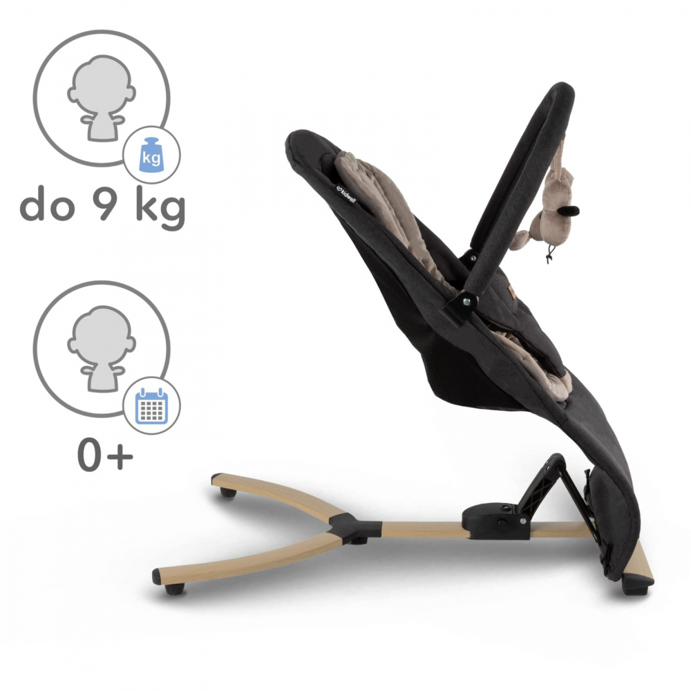 Balansoar pentru bebelusi Kidwell rubi gold negru pliabil - 2