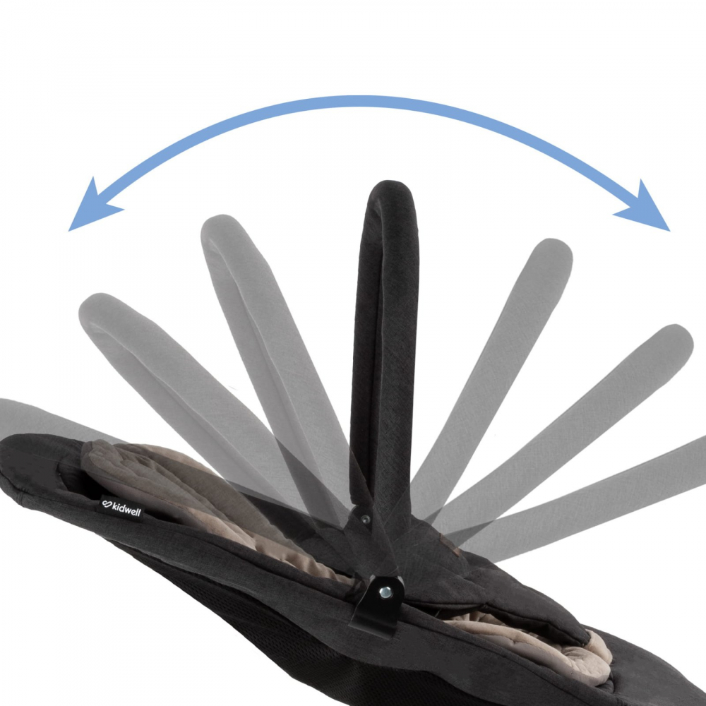 Balansoar pentru bebelusi Kidwell rubi gold negru pliabil - 5