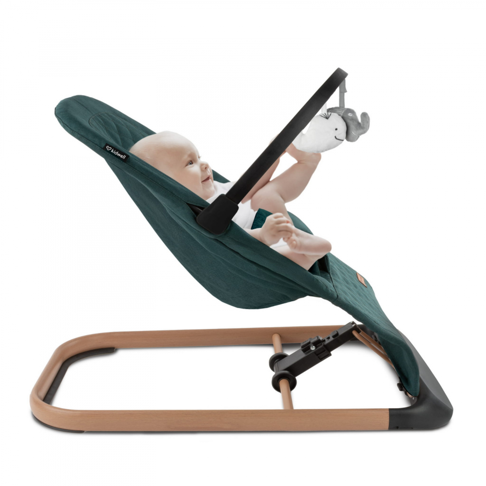 Balansoar pentru copii Kidwell green wooden pliabil - 1