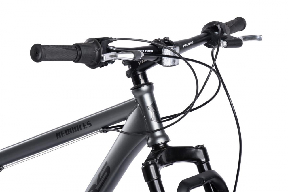 Bicicleta MTB-HT Fat Bike Velors Hercules V2619D GriNegru, roti 26 inch, 21 viteze, frane disc - 3