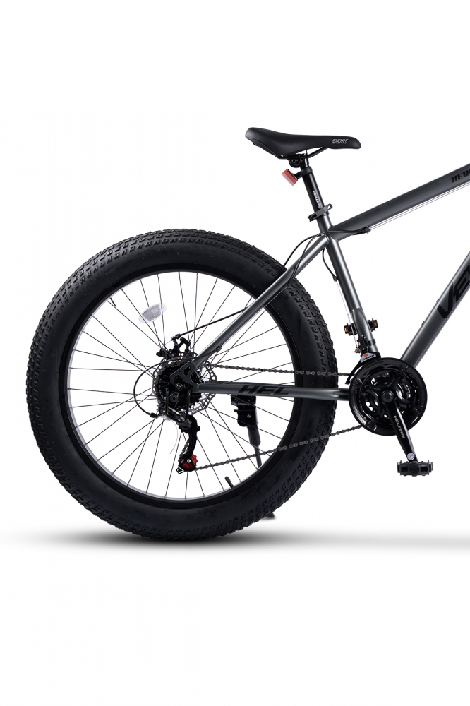 Bicicleta MTB-HT Fat Bike Velors Hercules V2619D GriNegru, roti 26 inch, 21 viteze, frane disc - 4