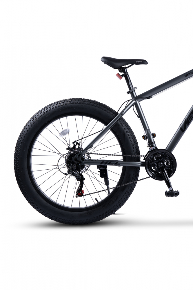 Bicicleta MTB-HT Fat Bike Velors Hercules V2619D GriNegru, roti 26 inch, 21 viteze, frane disc - 5
