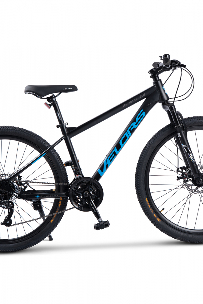 Bicicleta MTB Velors Rambler V26310A NegruAlbastru, roti 26 inch, inaltime utilizator 150-165 cm, greutate suportata 120 kg - 3