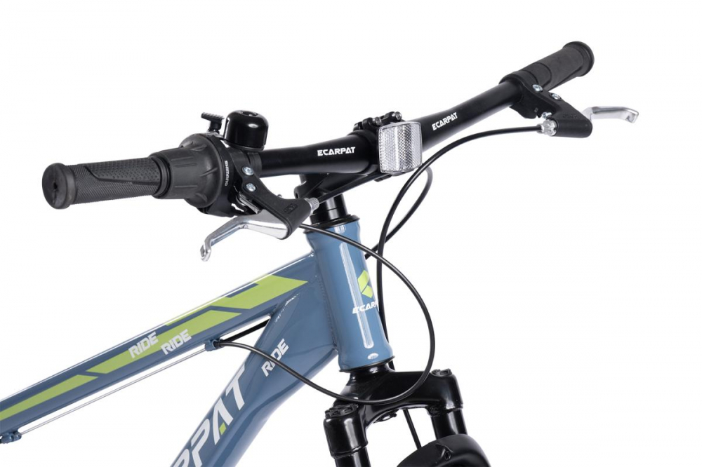 Bicicleta pentru copii Ecarpat Ride S24109C AlbastruVerde, 24 inch, echipare Shimano, anvelope late, furca cu suspensie, frane disc, 7 viteze - 2