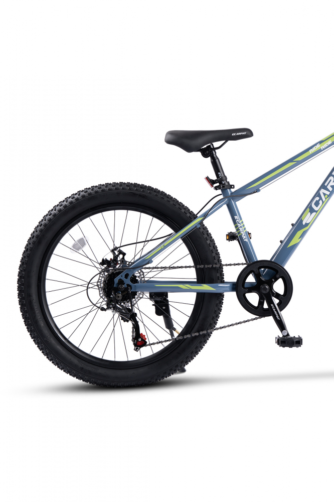 Bicicleta pentru copii Ecarpat Ride S24109C AlbastruVerde, 24 inch, echipare Shimano, anvelope late, furca cu suspensie, frane disc, 7 viteze - 3