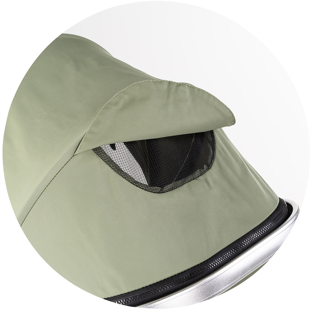 Carucior 3 in 1 pentru copii Chipolino Vista Basil, transformabil, cadru din aluminiu, sezut reversibil, maner reglabil, suspensii, husa de picioare, geanta, greutate suportata 22 kg - 3