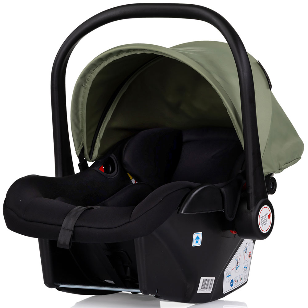 Carucior 3 in 1 pentru copii Chipolino Vista Basil, transformabil, cadru din aluminiu, sezut reversibil, maner reglabil, suspensii, husa de picioare, geanta, greutate suportata 22 kg - 7