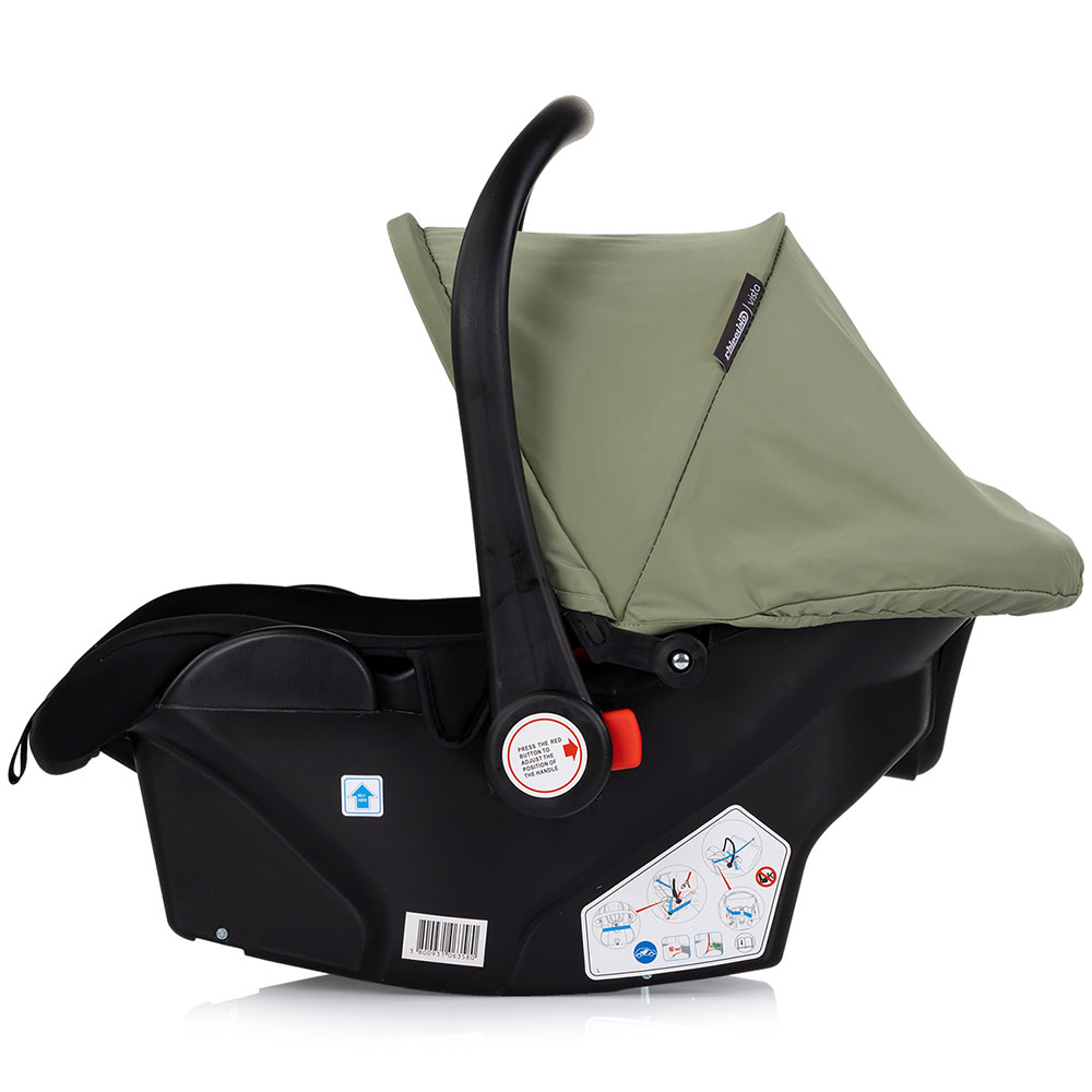 Carucior 3 in 1 pentru copii Chipolino Vista Basil, transformabil, cadru din aluminiu, sezut reversibil, maner reglabil, suspensii, husa de picioare, geanta, greutate suportata 22 kg - 8