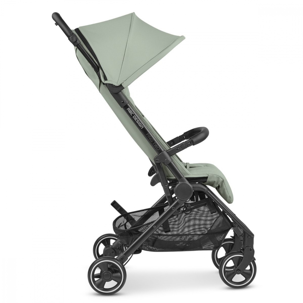 Carucior sport pentru copii ABC Design Ping 3 Travel Pine cadru din aluminiu, suspensii, compact potrivit pentru avion, geanta de transport inclusa, greutate admisa 22 kg