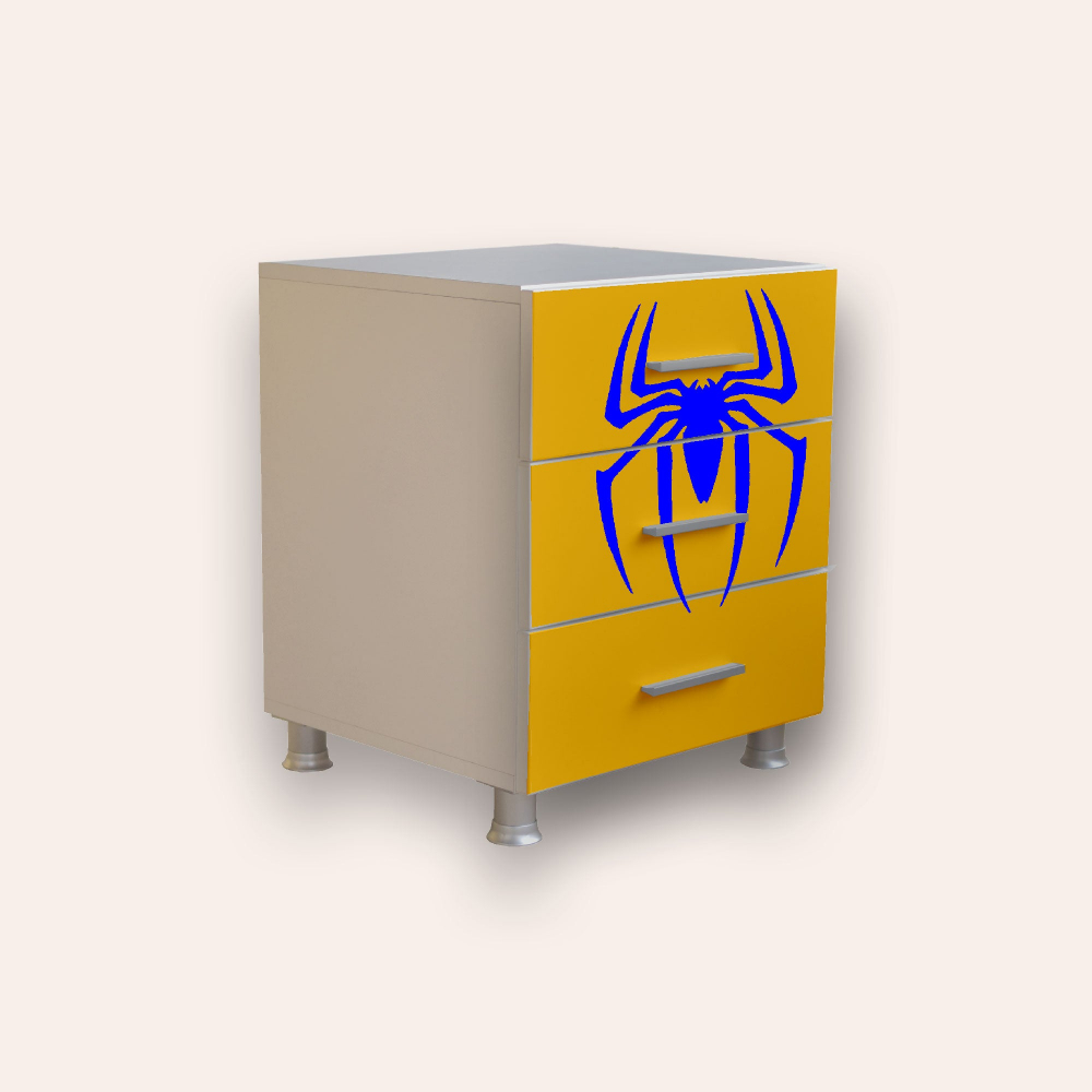 Comoda pentru copii CameraMagica Spiderman galben