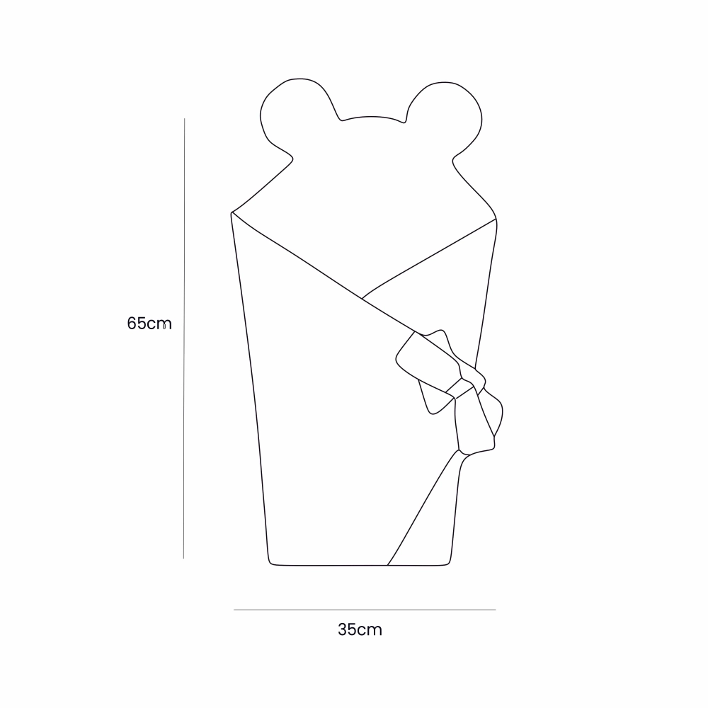 Paturica de infasat pentru bebelusi MeowBaby aesthetic olive green - 4