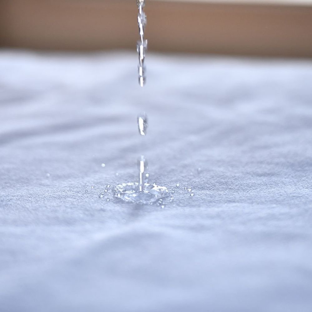 Fata de perna impermeabila cu fermoar Homibon Alb 50x70 cm, lavabila la masina, bumbac cu membrana TPU - 1