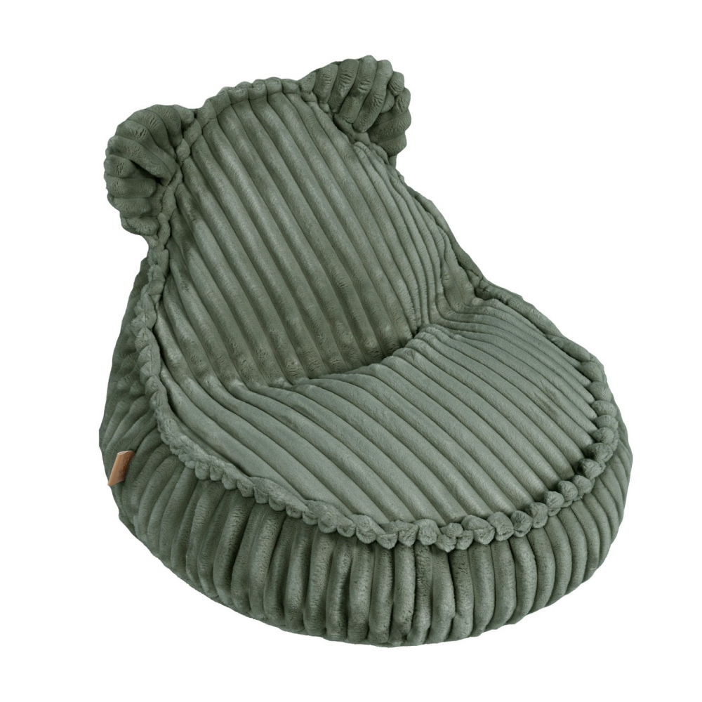 Fotoliu tip puf pentru copii MeowBaby olive sage green - 1