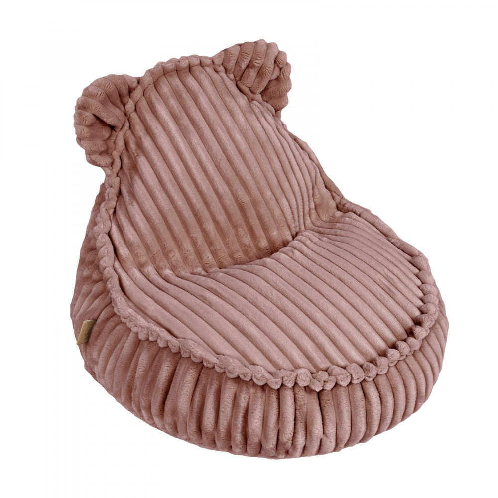 Fotoliu tip puf pentru copii MeowBaby ruby chocolate pink - 1