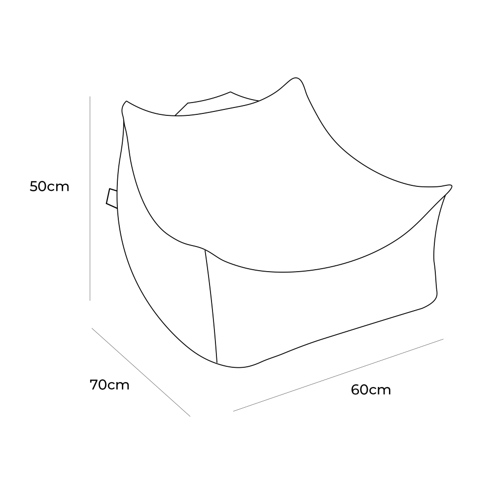 Fotoliu tip puf pentru copii MeowBaby pebble beige