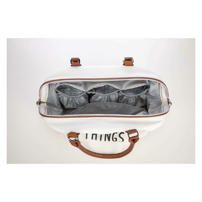 Geanta mamici FreeON Mommy things Beige, spatioasa si practica, cu multiple buzunare, include si 2 genti mai mici - 3