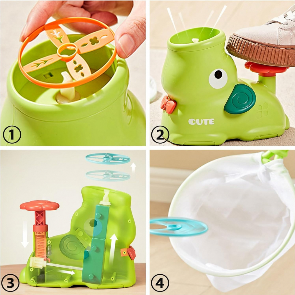 Joc distractiv Lansatorul de discuri Prinde jocul arcade Frisbee,include ochelari de protectie - 2