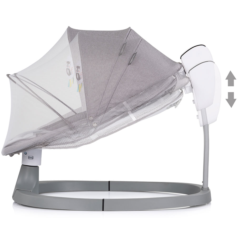 Leagan electric pentru copii Chipolino Lambada Cloud cu telecomanda, functie de scaun, sezut reglabil, plasa anti-insecte - 2