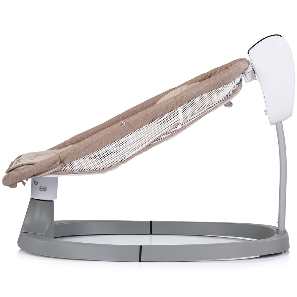 Leagan electric pentru copii Chipolino Lambada Tiramisu cu telecomanda, functie de scaun, sezut reglabil, plasa anti-insecte - 3