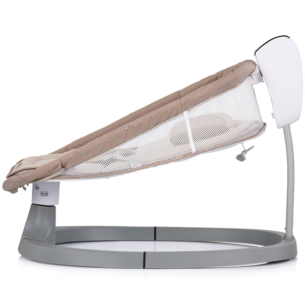 Leagan electric pentru copii Chipolino Lambada Tiramisu cu telecomanda, functie de scaun, sezut reglabil, plasa anti-insecte - 4