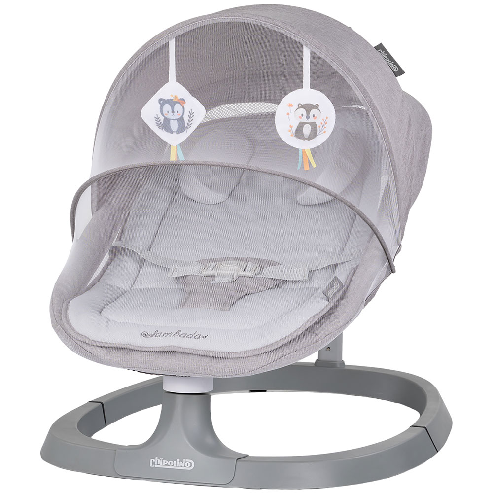 Leagan electric pentru copii Chipolino Lambada Cloud cu telecomanda, functie de scaun, sezut reglabil, plasa anti-insecte - 7